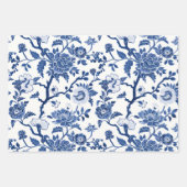 Chinoiserie Shades of Blue Inpakpapier Vel (Voorkant 2)