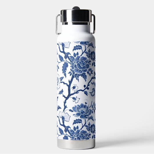 Chinoiserie Shades of Blue Waterfles (Voorkant)