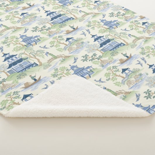 Chinoiserie Sherpa Deken (3/4)