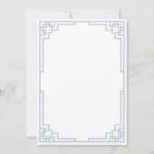 Chinoiserie Shes Tying The Knot Bow Vrijgezellenfe Kaart (Achterkant)