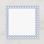 Chinoiserie Sinaasappel Topiary, Ginger Jar Custom Informatiekaartje (Achterkant)