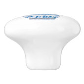 Chinoiserie Single Topiary Tree Keramische Knop (Zijkant)