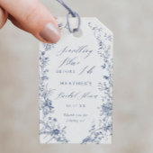 Chinoiserie Something Blue Bruidsborrel Cadeaulabel