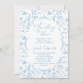 Chinoiserie Something Blue voordat ik Bridal doe Kaart (Voorkant)