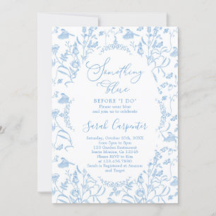 Chinoiserie Something Blue voordat ik Bridal doe Kaart