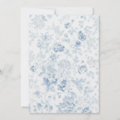 Chinoiserie Something Blue Vrijgezellenfeest Kaart (Achterkant)