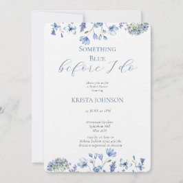 Chinoiserie Something Blue Vrijgezellenfeest Kaart