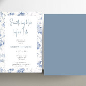 Chinoiserie Something Blue Vrijgezellenfeest Kaart