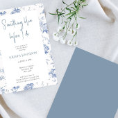 Chinoiserie Something Blue Vrijgezellenfeest Kaart