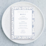 Chinoiserie Something Blue Vrijgezellenfeest Menu<br><div class="desc">Dusty Blue,   Blue,  Elegant 5x7" Trouwtafel Menu Kaarten Flat Menu Elegant Kalligrafie Eet en Drink Trouwmenu's | Eenvoudige kalligrafie rustieke trouwmenu's trouwmenu's,  rustieke huwelijksmenu,  bloemenhuwelijksmenu,  huwelijkstafel menu</div>