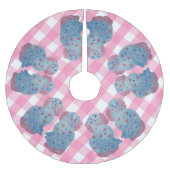 Chinoiserie Staffordshire Dogs Dog Kerstboom Rok (Voorkant)