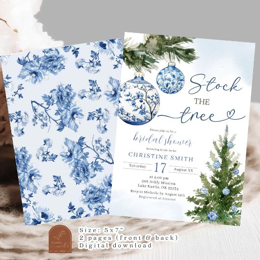 Chinoiserie Stock de Boom Vrijgezellenfeest Kaart