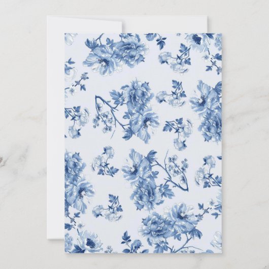 Chinoiserie Stock de Boom Vrijgezellenfeest Kaart (Achterkant)