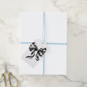 Chinoiserie & strik gepersonaliseerd cadeaulabel (Met Touw)