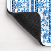 Chinoiserie Striped Floral Print Muismat (Hoek)