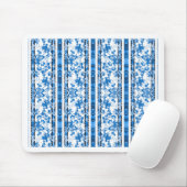 Chinoiserie Striped Floral Print Muismat (Met muis)