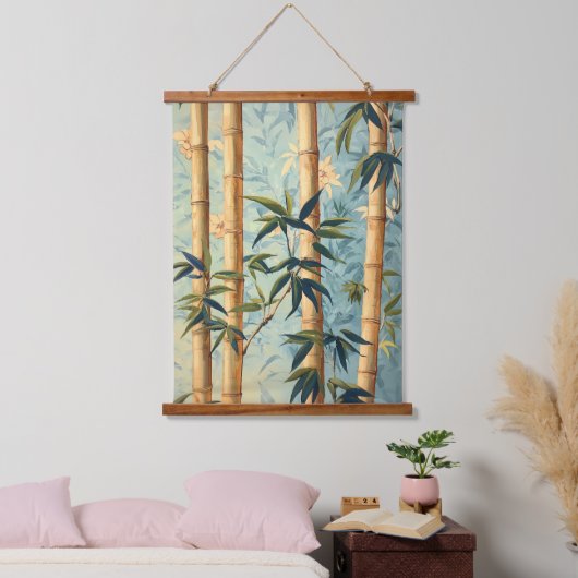 Chinoiserie Style Bamboo Hangend Wandkleed (Slaapkamer)