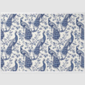 Chinoiserie Style Peacock Theme Tissue Paper Tissuepapier (Voorkant)