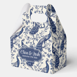 Chinoiserie Style Peacock Theme Wedding Favoriet B Bedankdoosjes
