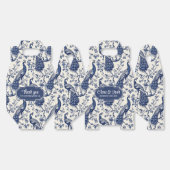 Chinoiserie Style Peacock Theme Wedding Favoriet B Bedankdoosjes (Ongevouwen)