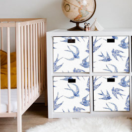 Chinoiserie Swallow Bird Blue Decoupage Tissuepapier