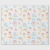 Chinoiserie Teatime Pattern Cadeaupapier (Vlak)