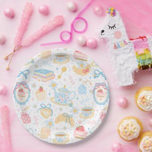 Chinoiserie Teatime Pattern Papieren Bordje
