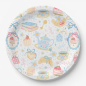 Chinoiserie Teatime Pattern Papieren Bordje (Voorkant)
