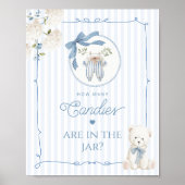 Chinoiserie Teddy Bear How many Candies game Poster (Voorkant)