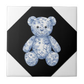 Chinoiserie Teddybeer Tegeltje (Voorkant)