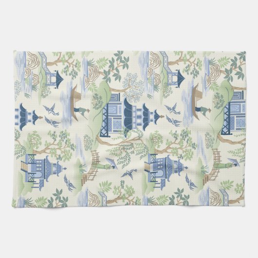 Chinoiserie Theedoek (Horizontaal)