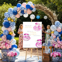 Chinoiserie Tijd voor Thee Bruidsfeest Roze
