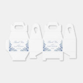 Chinoiserie Toile Blue Floral Baby Shower Bedankdoosjes (Uitgevouwen)