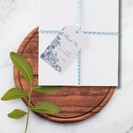 Chinoiserie Toile Blue Floral Baby Shower Cadeaulabel