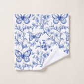 Chinoiserie Toile De Jouy Pattern Bad Handdoek (Wasdoekje)