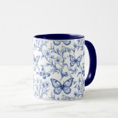 Chinoiserie Toile De Jouy Pattern Mok (Voorkant rechts)