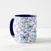 Chinoiserie Toile De Jouy Pattern Mok (Voorkant links)