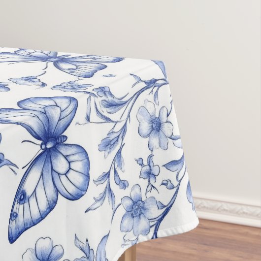Chinoiserie Toile De Jouy Pattern Tafelkleed (Voorbeeld)