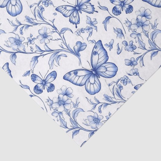 Chinoiserie Toile De Jouy Pattern Tissuepapier (Detail)