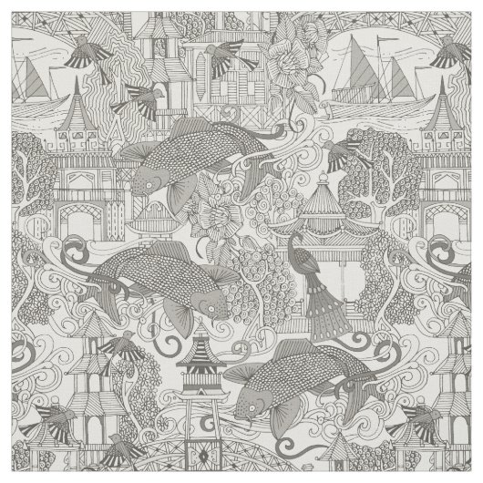 chinoiserie toile mono stof (Swatch)