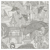 chinoiserie toile mono stof (Close Up)