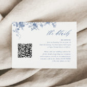 Chinoiserie Toile Stoffig Blauw Bruiloft Details Q Informatiekaartje