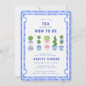 Chinoiserie Topiary Baby shower | Tea Party Invita Kaart (Voorkant)