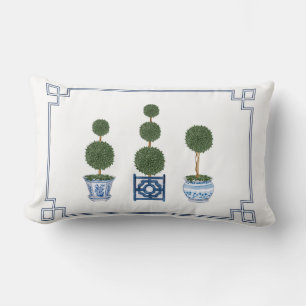 Chinoiserie Topiary Boom met Strikken Kussen