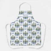 Chinoiserie Topiary Boom Strik Schort (Voorkant)