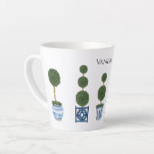 Chinoiserie Topiary Boomdrie Ceramic Latte Mok (Linkerhoek)