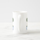 Chinoiserie Topiary Boomdrie Ceramic Porselein Kop (Achterkant)