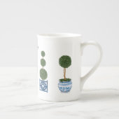 Chinoiserie Topiary Boomdrie Ceramic Porselein Kop (Rechts)