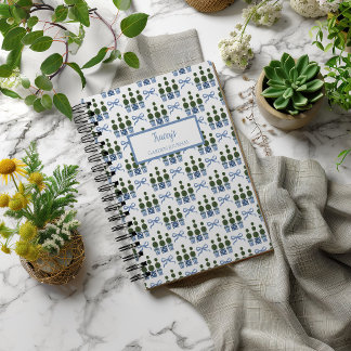 Chinoiserie Topiary Gepersonaliseerde Agenda Notit