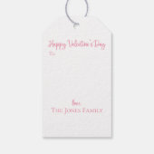 Chinoiserie Topiary Hearts Valentijnsdag Cadeaulabel (Achterkant)